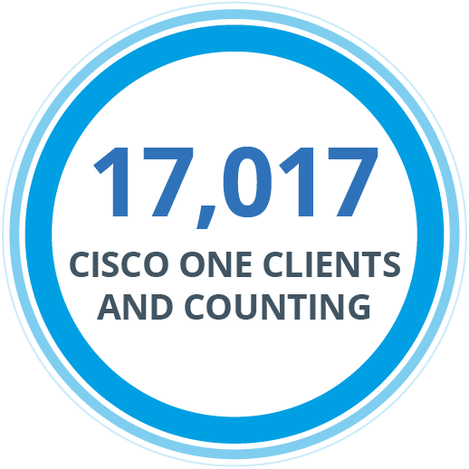 17,017 Cisco One Clients and Counting