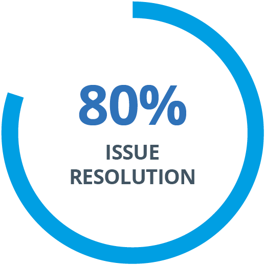 80% Issue Resolution